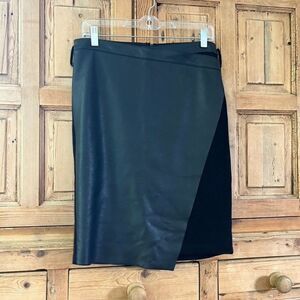 Bailey 44 Medium Black Vegan Leather Pencil Skirt